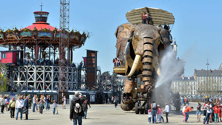 Grand Elephant. Les Machines de l'ile. Nantes - Photo © Jean-Dominique Billaud / LVAN