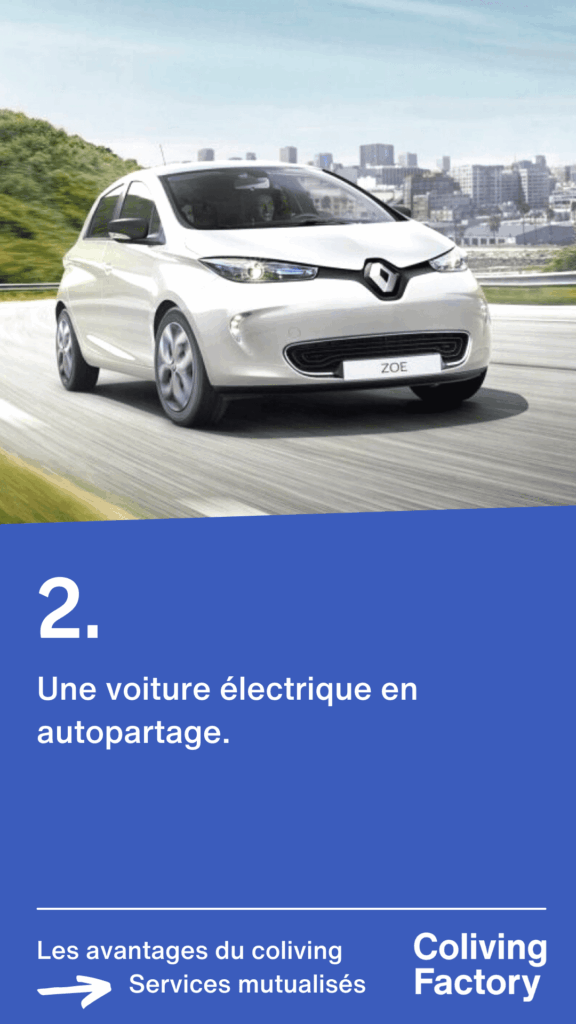 2- Une voiture électrique en autopartage 2- Une voiture électrique en autopartage