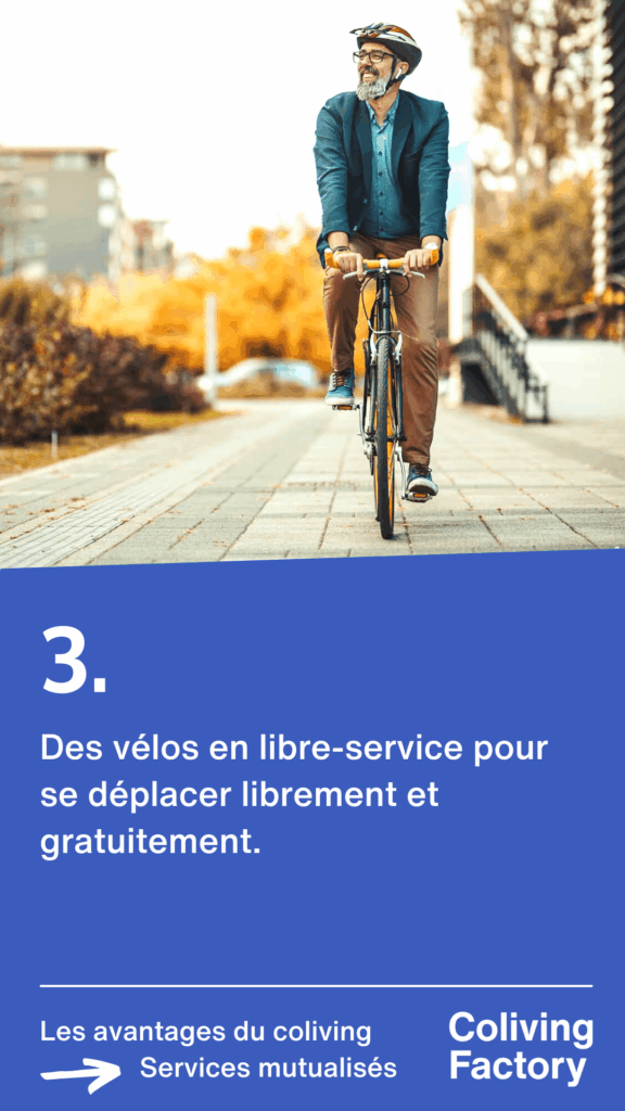 3- Des vélos en libre-service pour se déplacer librement et gratuitement 3- Des vélos en libre-service pour se déplacer librement et gratuitement