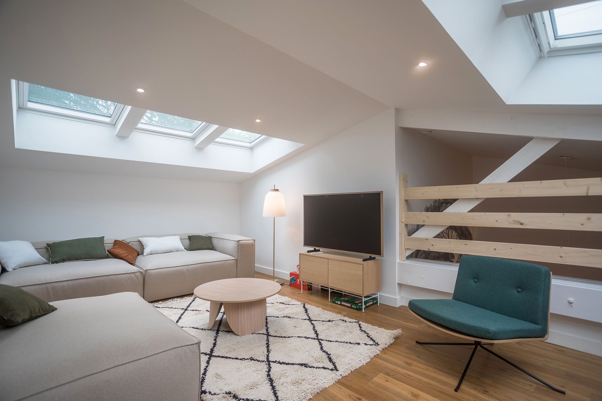 Salon TV dans le coliving Henri de Nantes