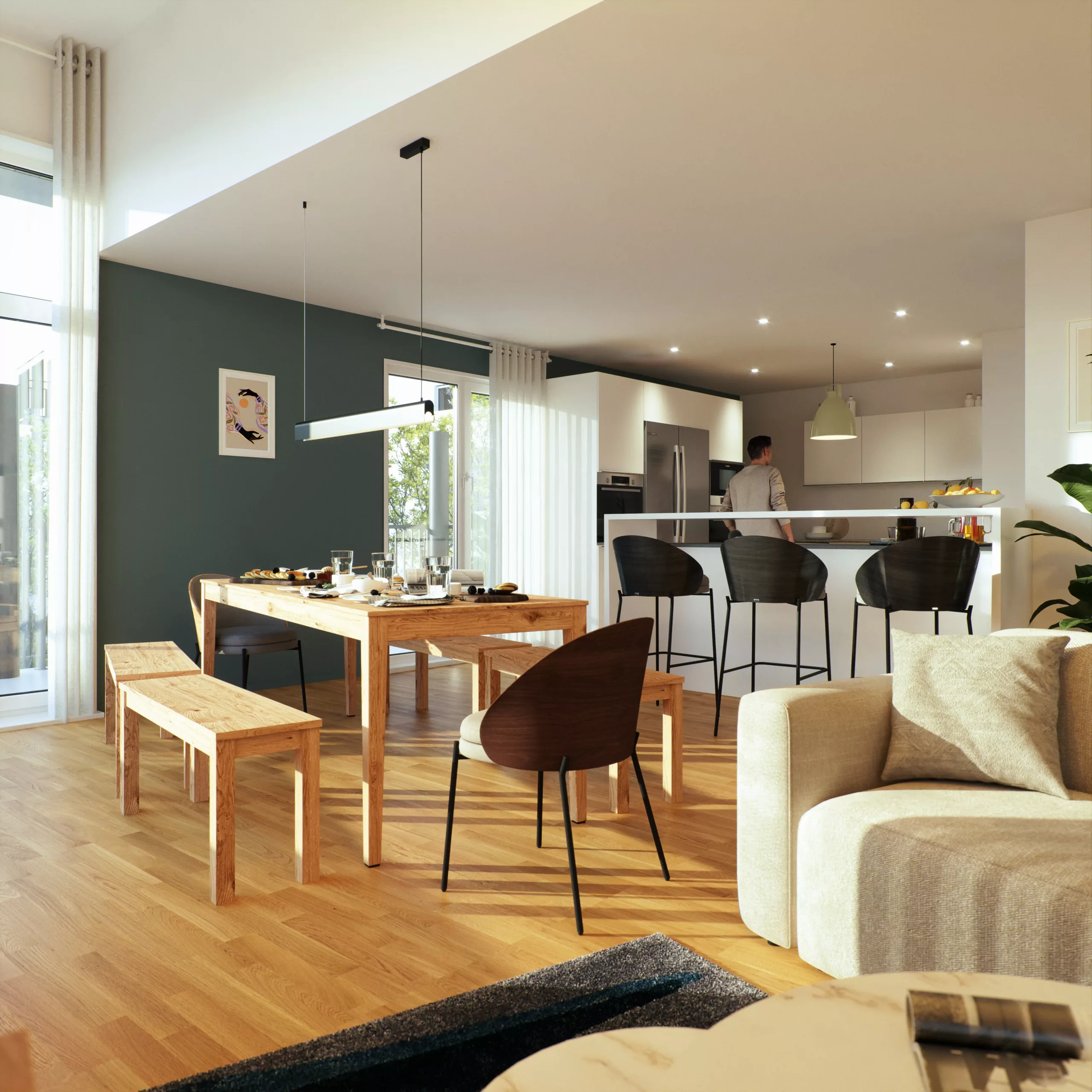 location studio meublé