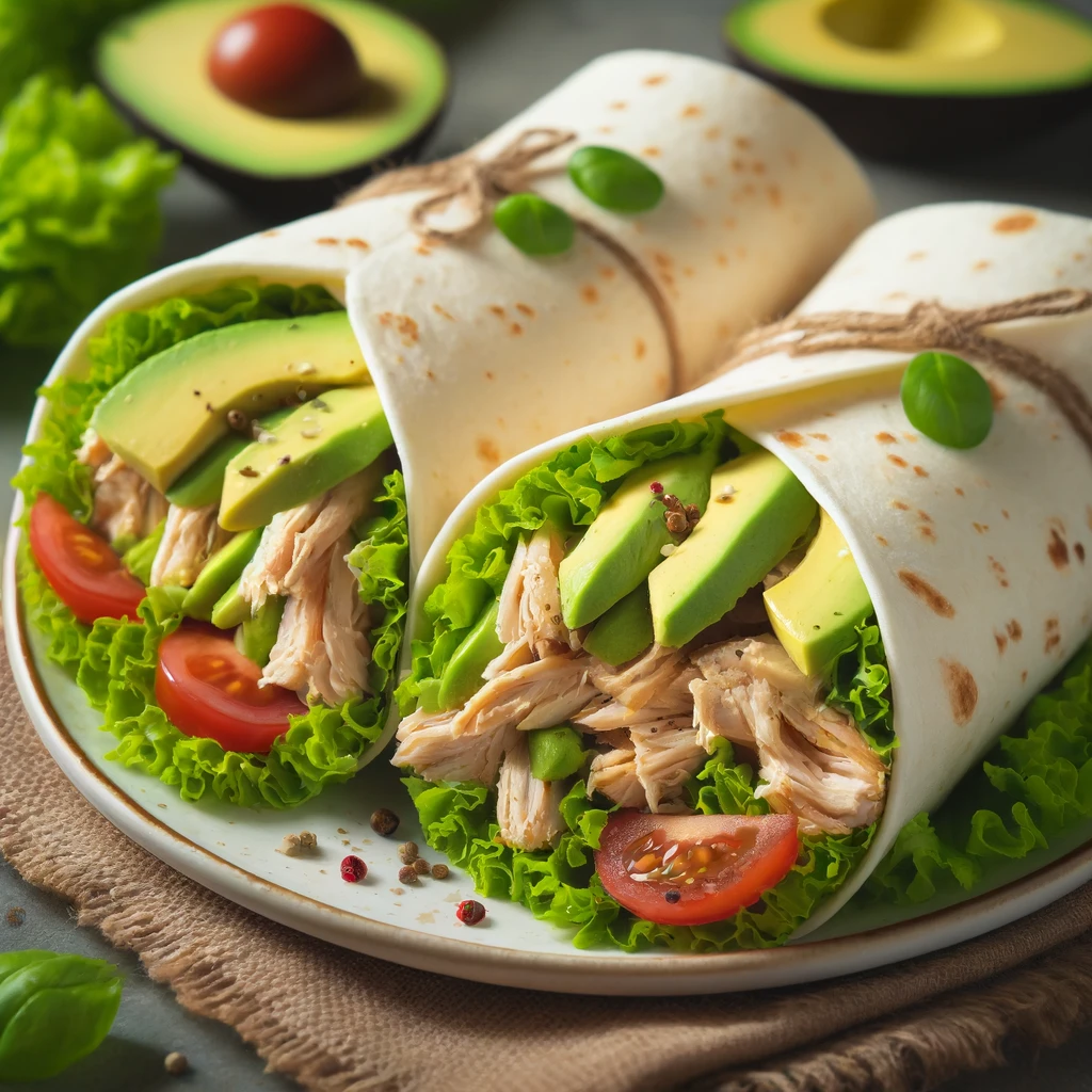 Wraps de Poulet à l'Avocat
