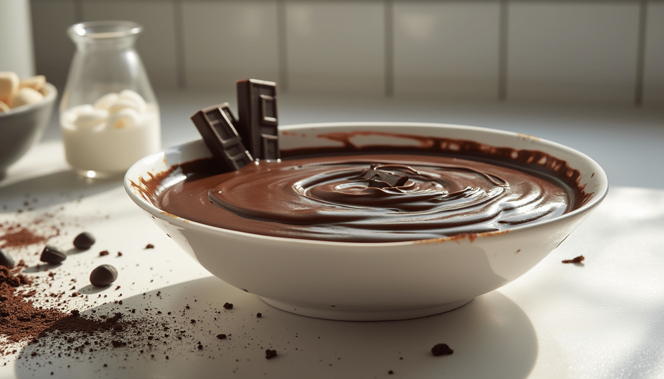 Recette de crème au chocolat express
